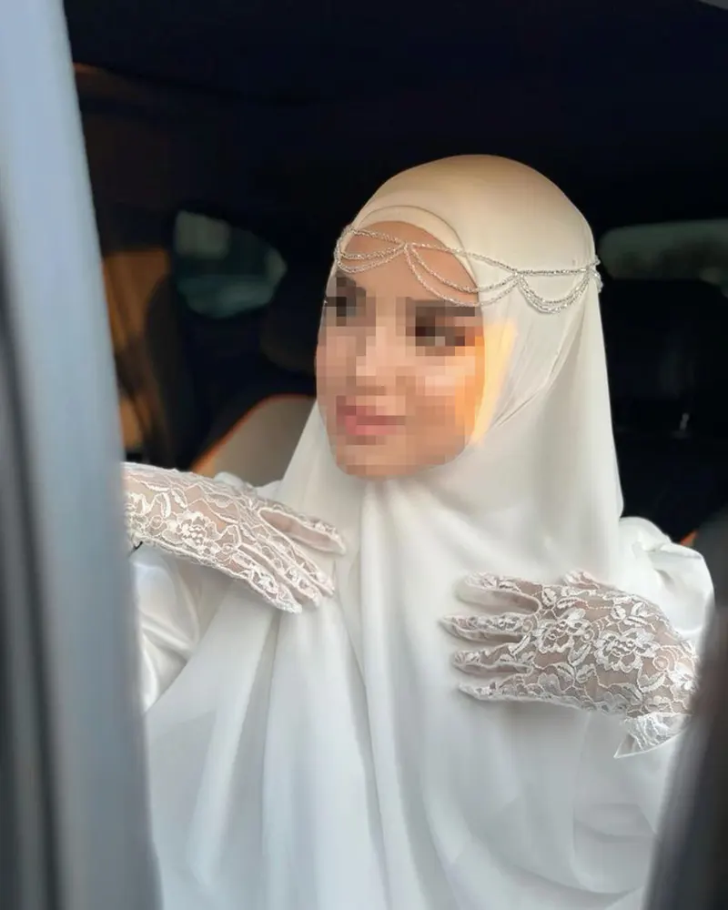 مدل مقنعه حجاب عروس