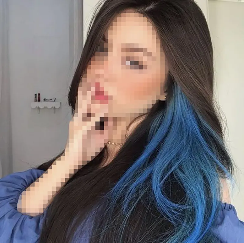 مدل رنگ مو آبی