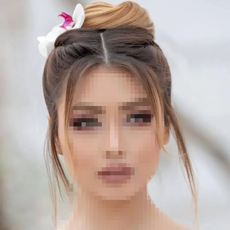 مدل شینیون جمع ساده