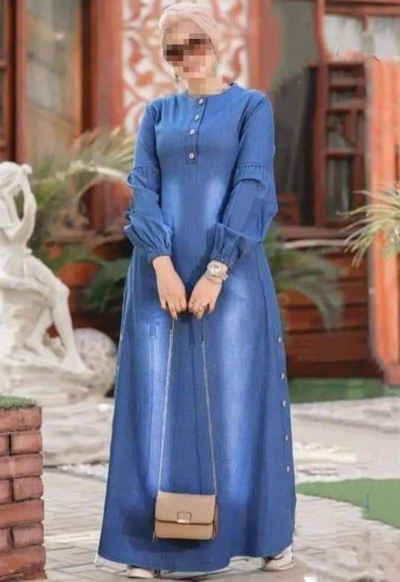 پیراهن بلند جین زنانه