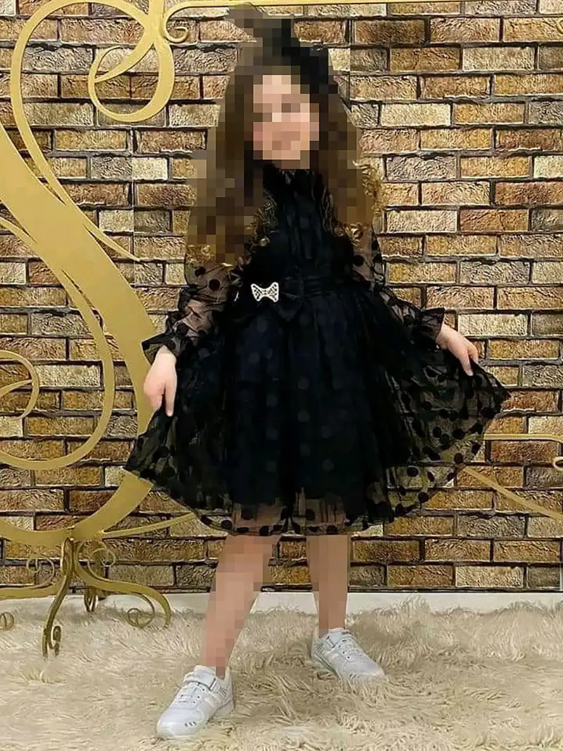 پیراهن مجلسی دخترانه مشکی