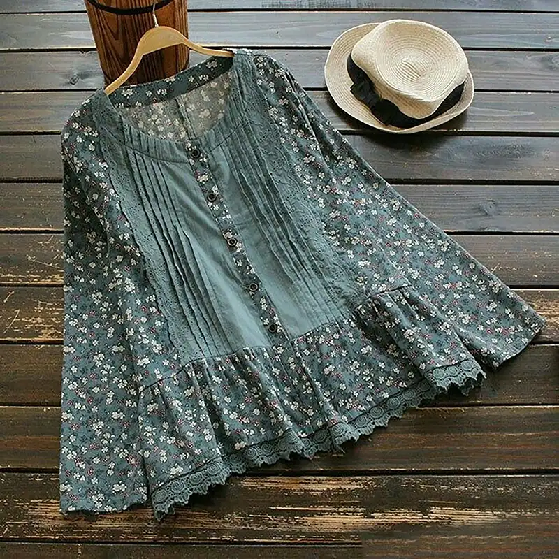شومیز نخی خانگی زنانه