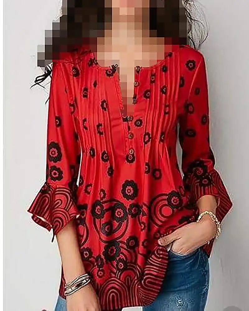 شومیز زنانه زرشکی