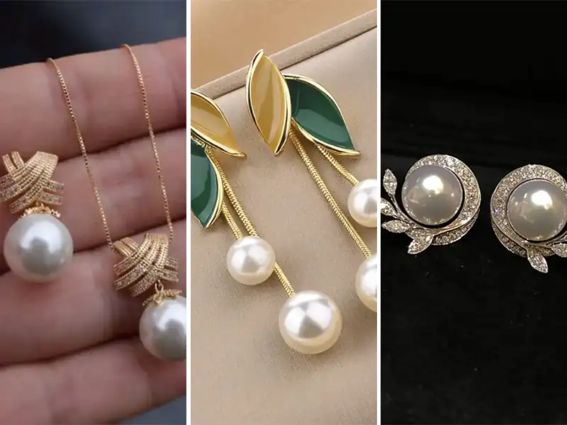 گوشواره شیک مرواریدی
