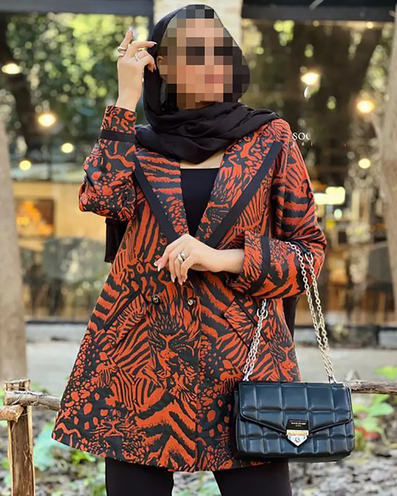 مانتو مجلسی جذاب در رنگ نارنجی