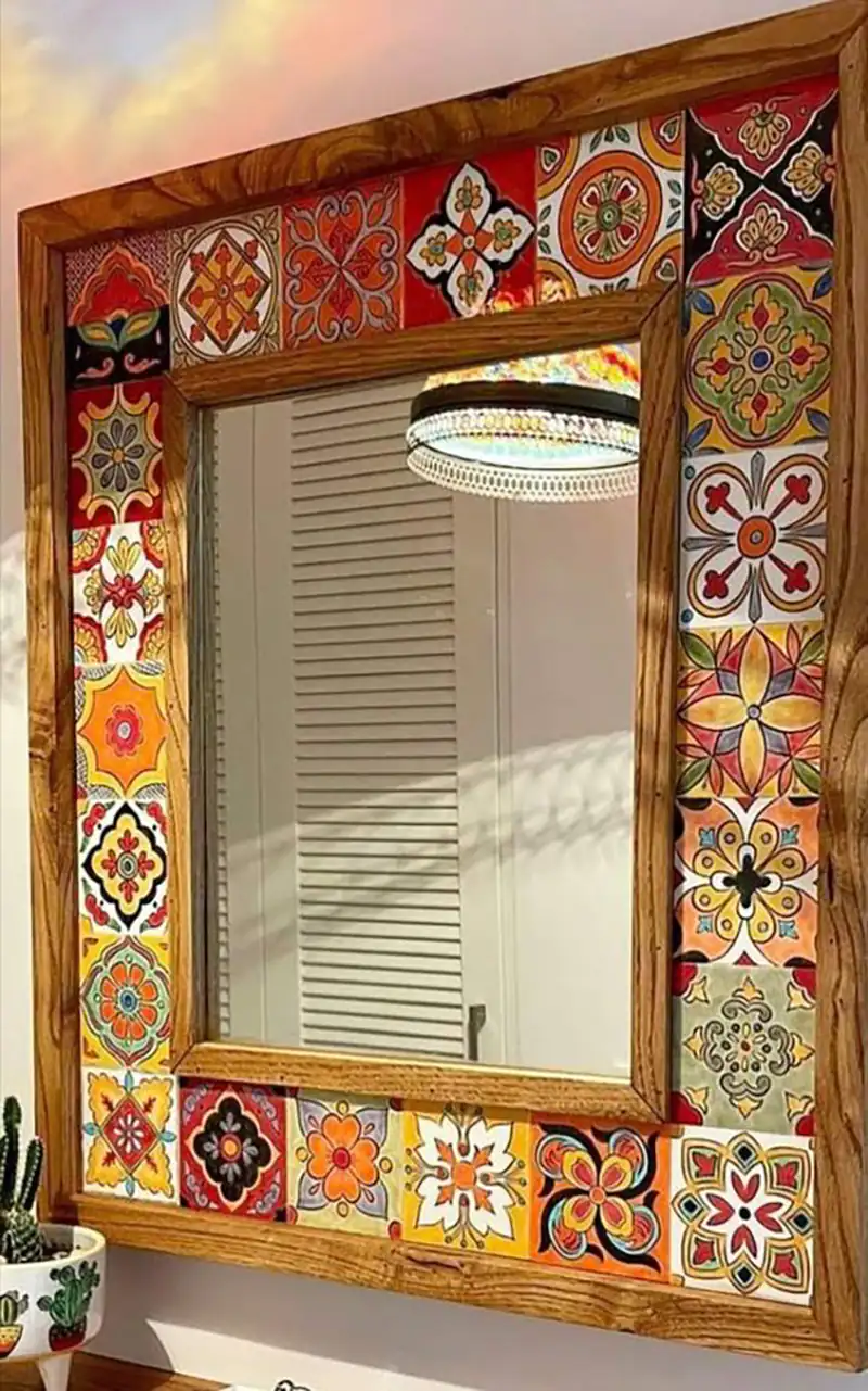 مدل آینه خاتم کاری تذهیب