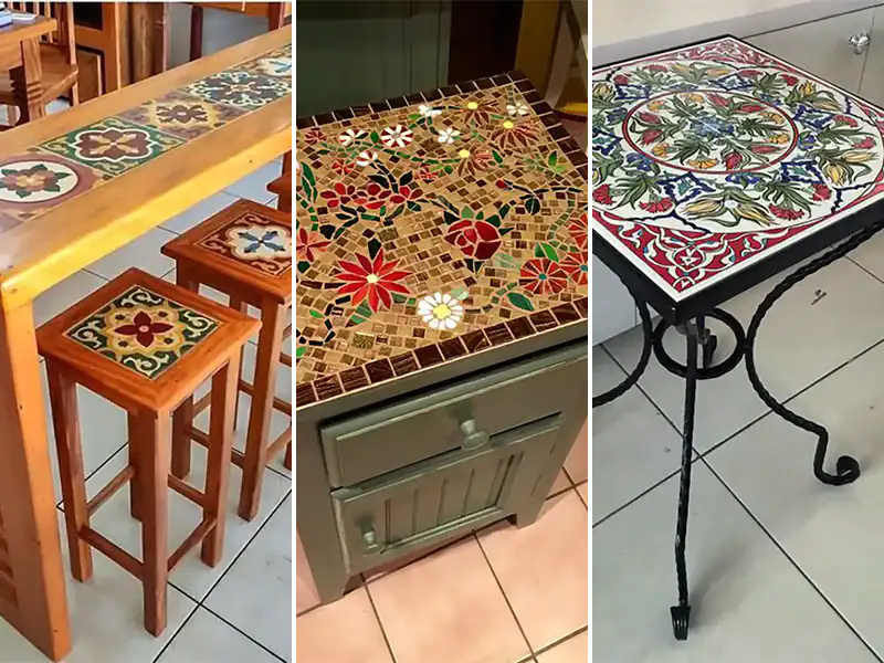 مدل میز با طرح تذهیب