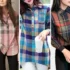 شومیز چهارخونه شیک و مجلسی برای استفاده در مجالس ساده و دورهمی