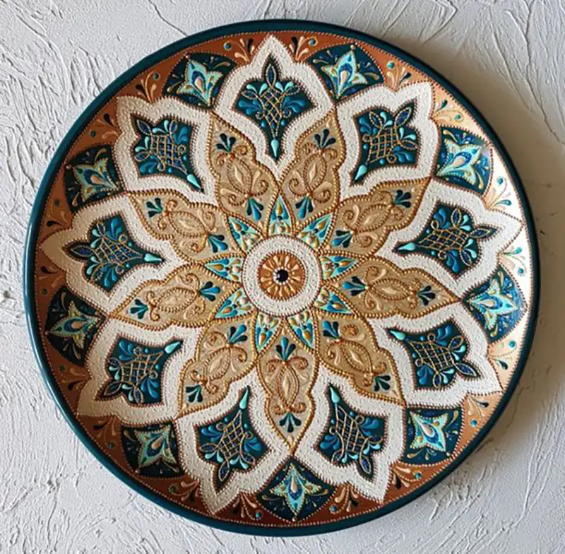 سینی چوبی باطرح تذهیب