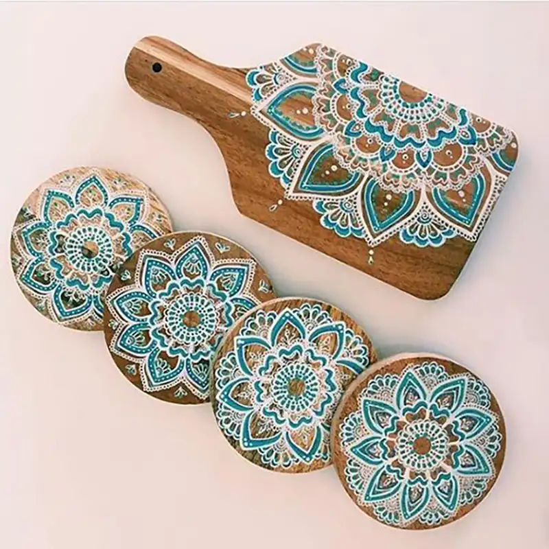 سینی چوبی باطرح تذهیب