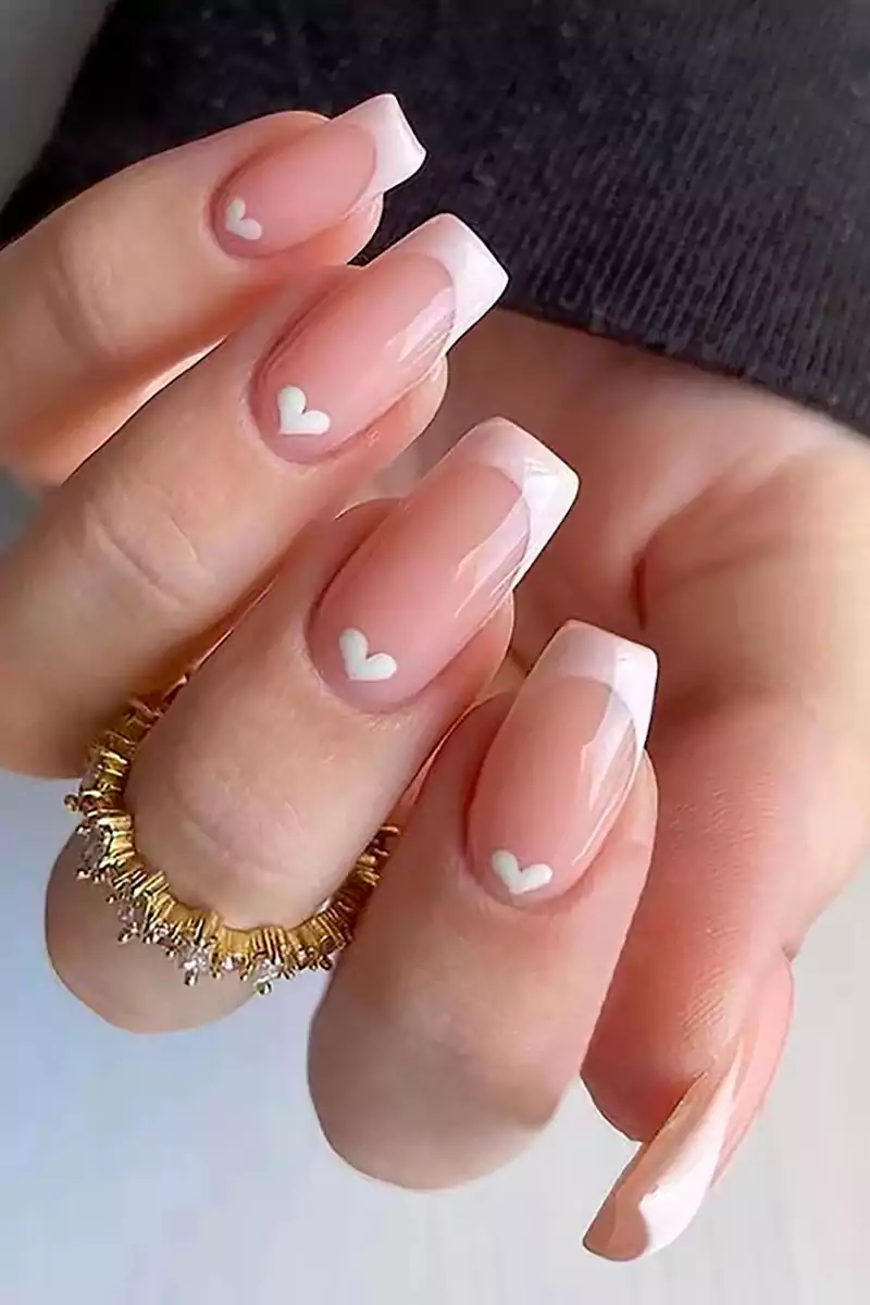 ایده فرنچ سفید ناخن