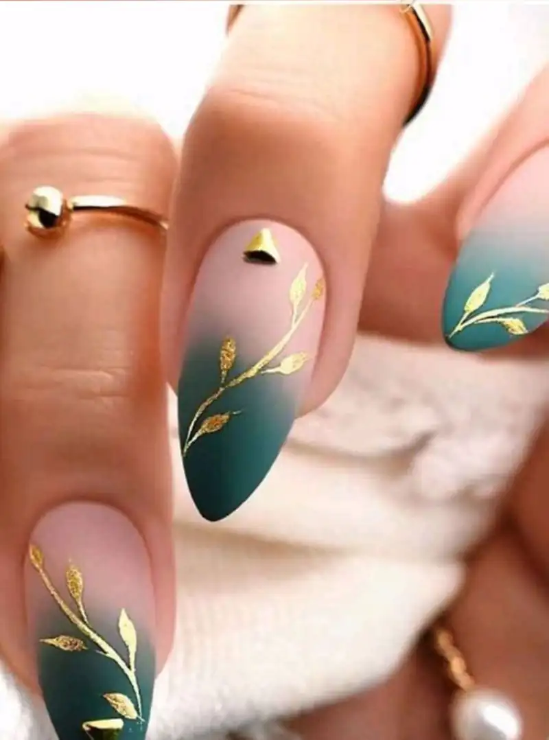 ایدههای شیک طراحی ناخن سبزآدامسی