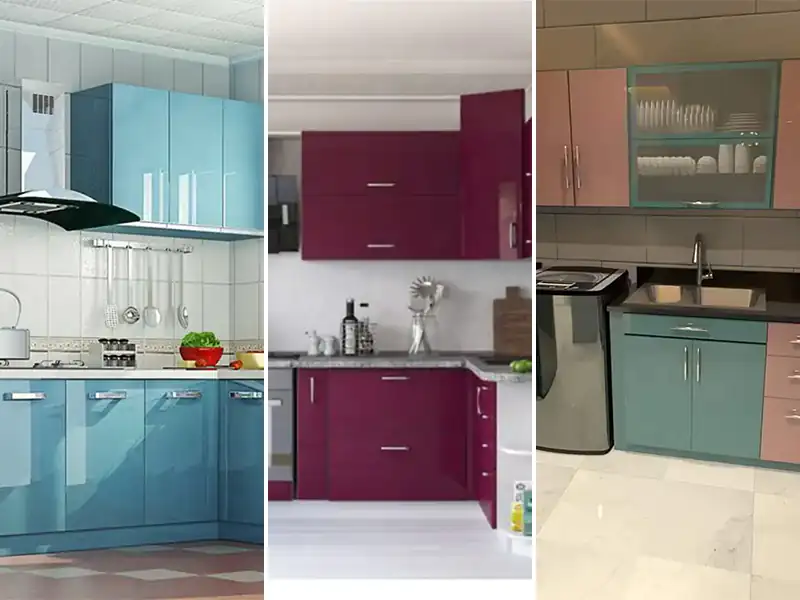 ایده کابینت رنگی آشپزخانه