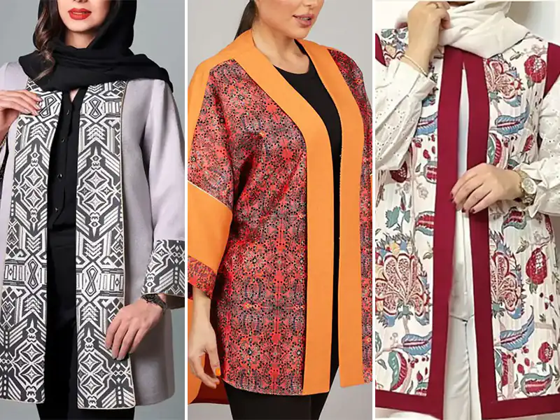 مانتو مزونی سوزن دوزی