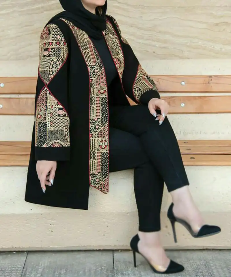 مانتو مزونی سوزن دوزی