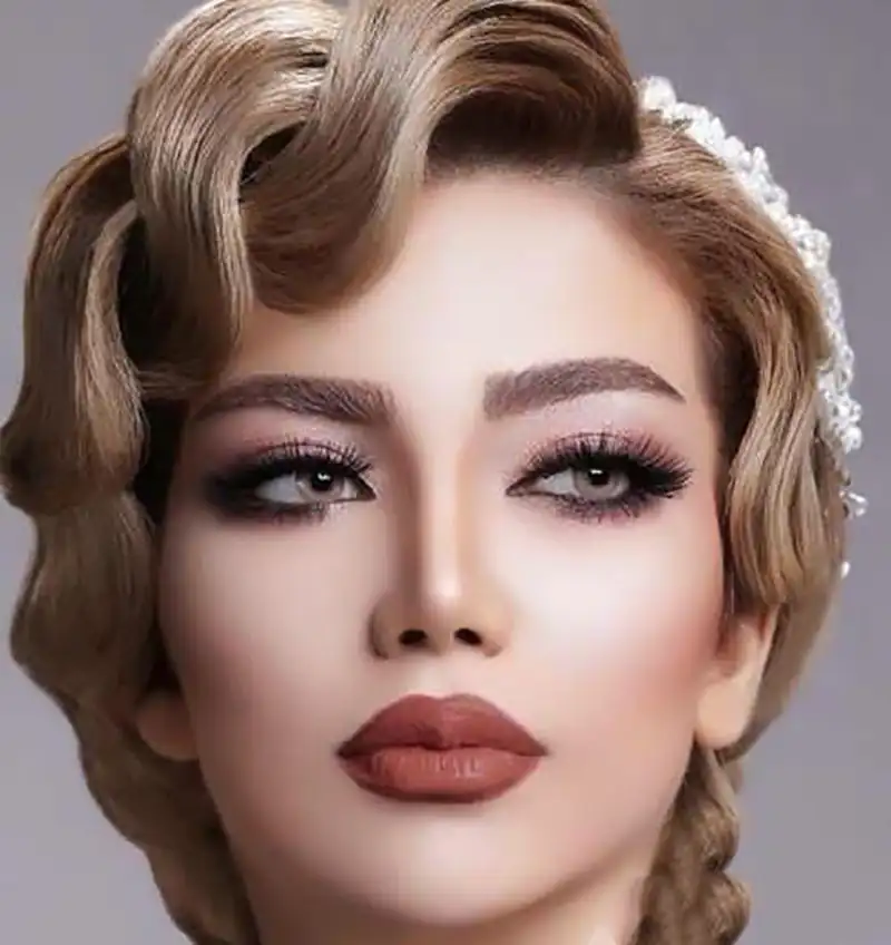 مدل جلوی مو برای عروس