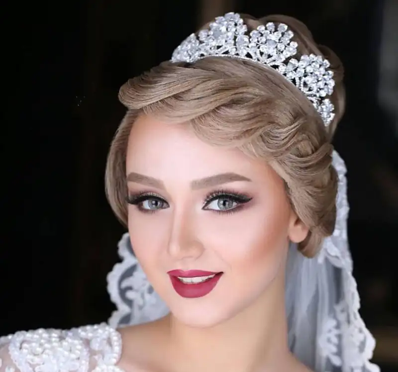 مدل جلوی مو برای عروس