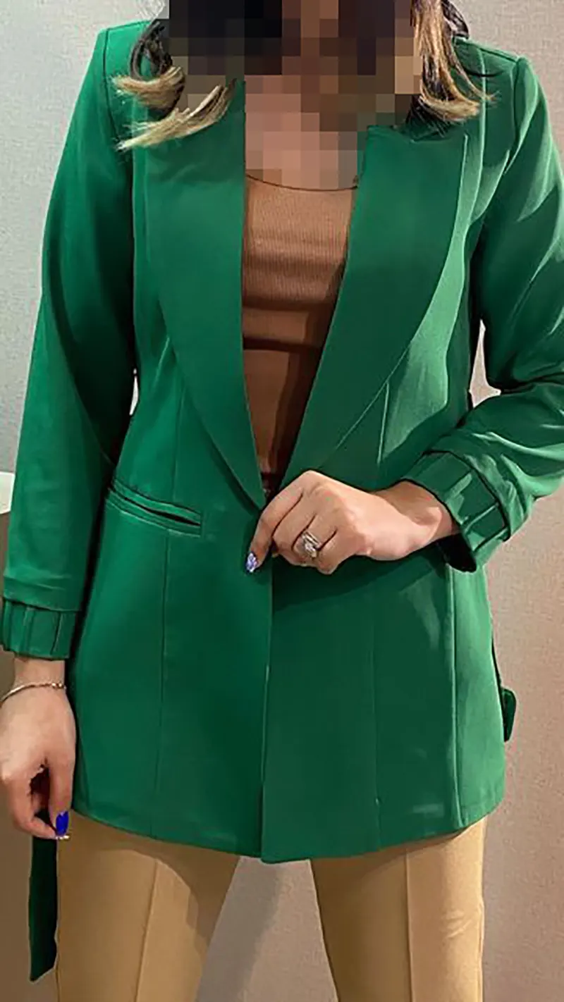 مدل کت شلوار زنانه سبز شیک