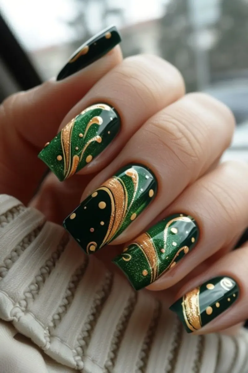 مدل لاک سبز شیک و با کلاس