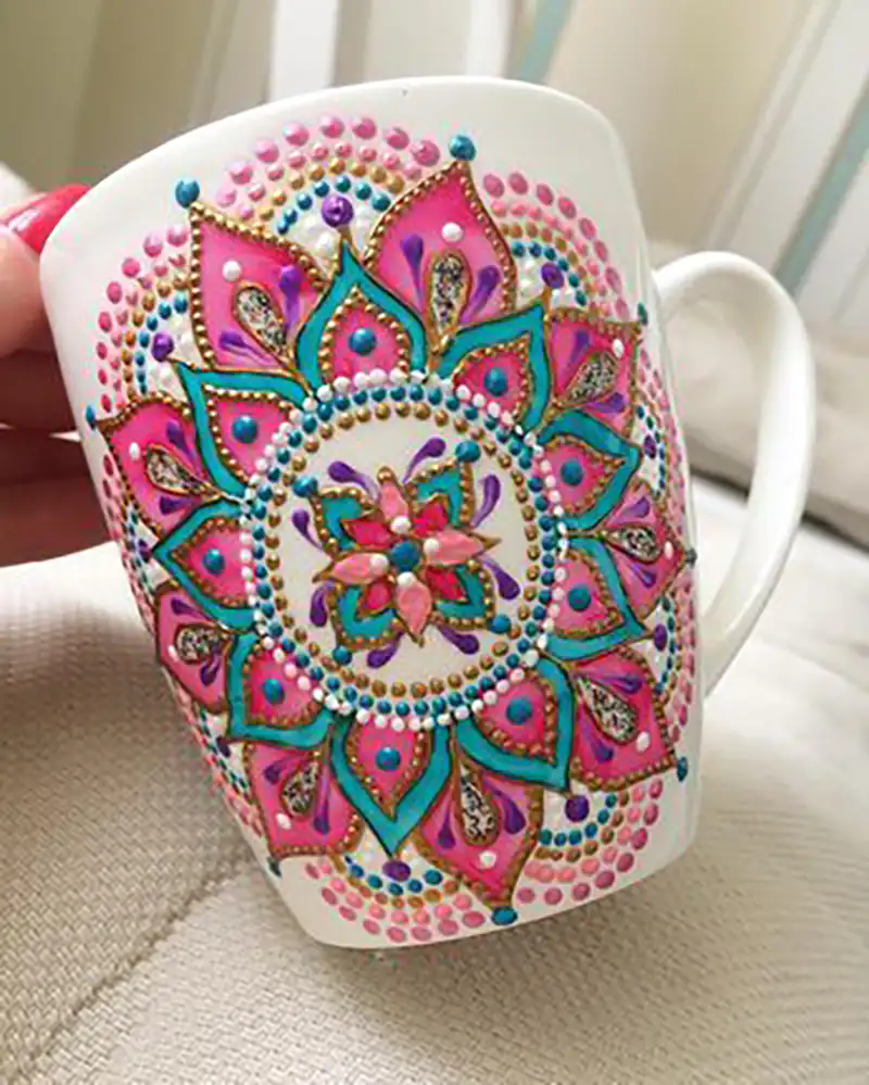 مدل ماگ طراحی شده با داتینگ