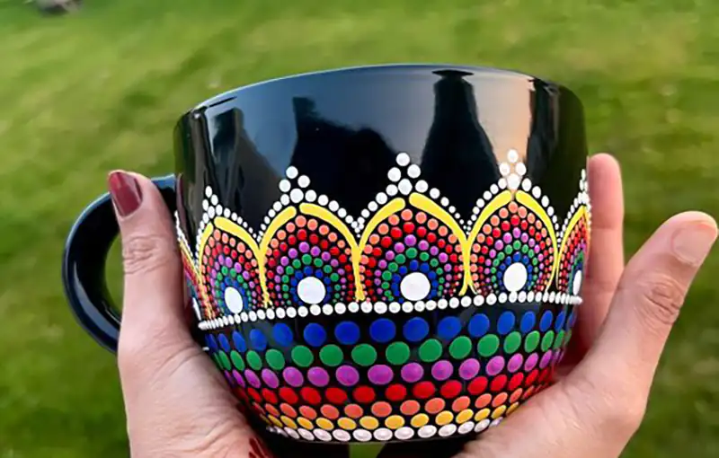 مدل ماگ طراحی شده با داتینگ