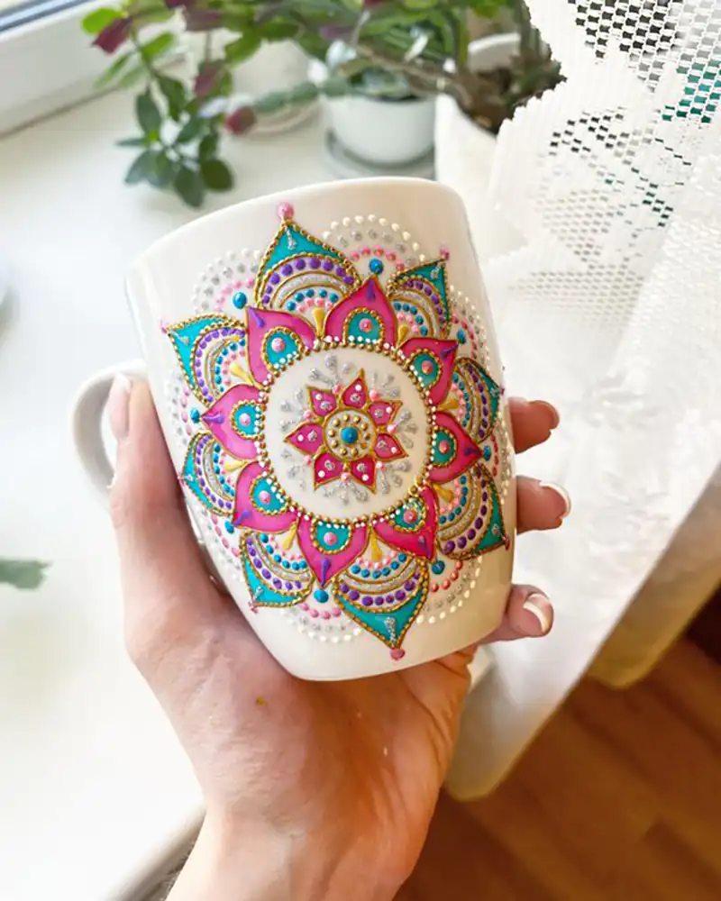 مدل ماگ طراحی شده با داتینگ