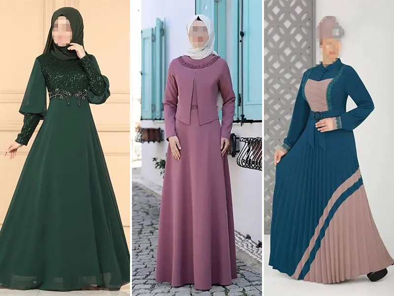 مدل پیراهن فون بلند زنانه