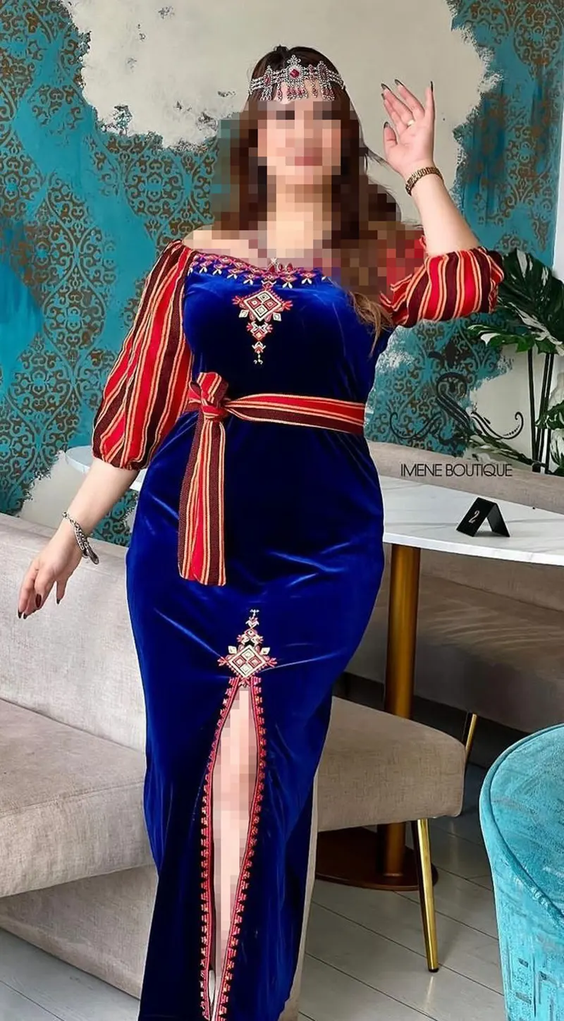 پیراهن مجلسی مخمل زنانه