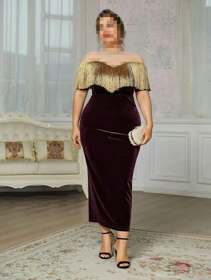 پیراهن مجلسی مخمل زنانه