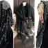 مدل روسری مجلسی مشکی فوق العاده شیک برای خانم های میانسال