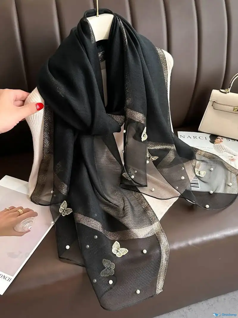 مدل روسری مجلسی مشکی