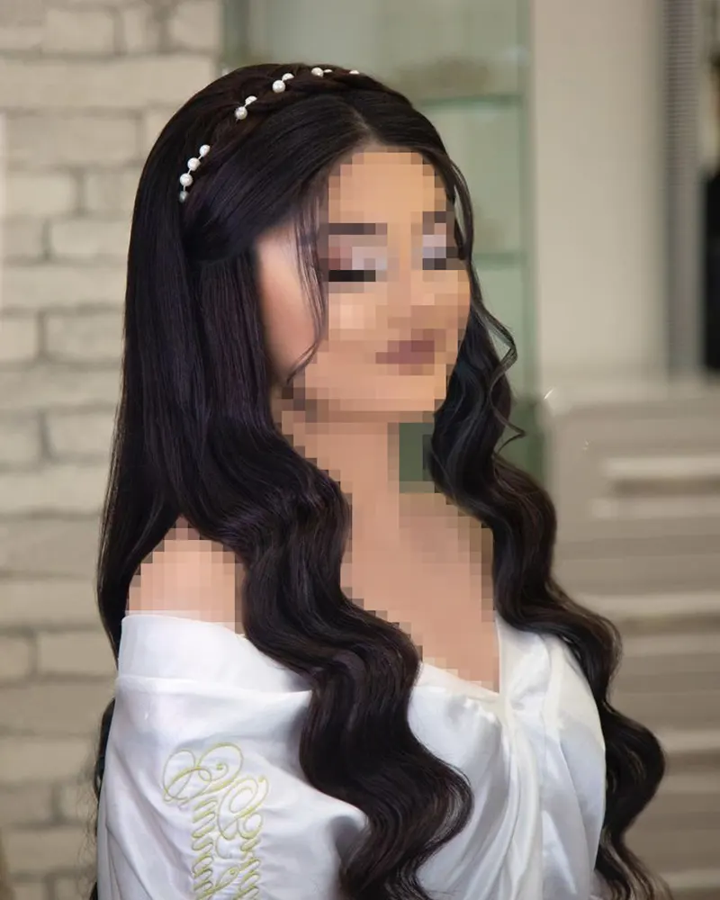 مدل شینیون باز جذاب برای موی بلند
