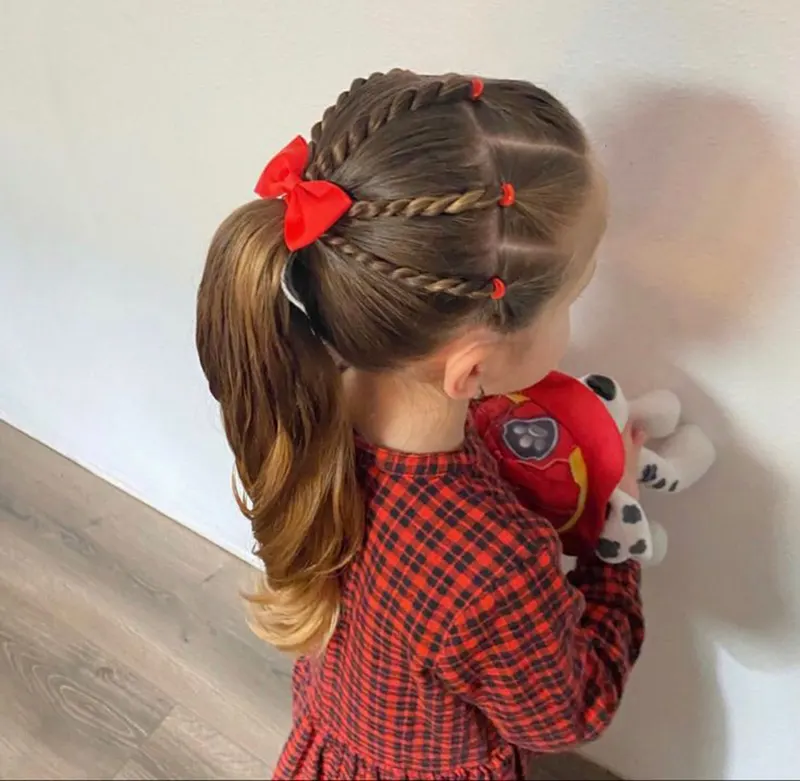 مدل شینیون بچه گانه فوق العاده زیبا 