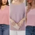 مدل شومیز زنانه صورتی فوق العاده شیک برای جشن تولد و دورهمی