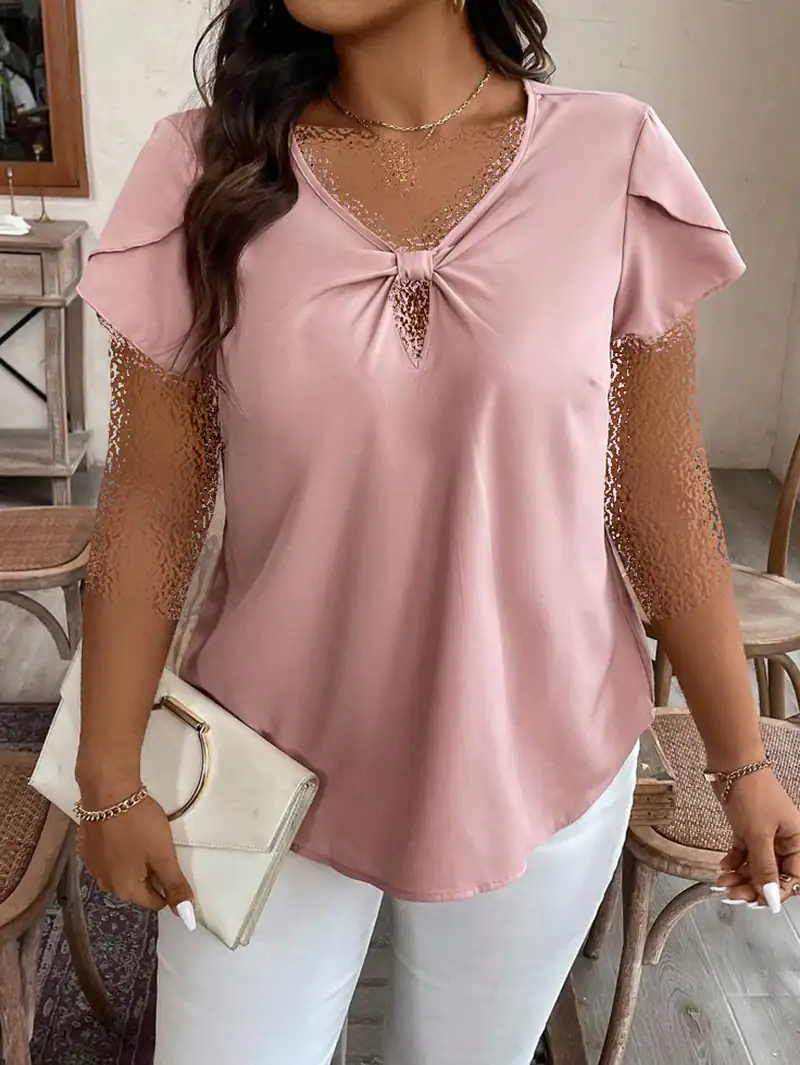 مدل شومیز زنانه صورتی 