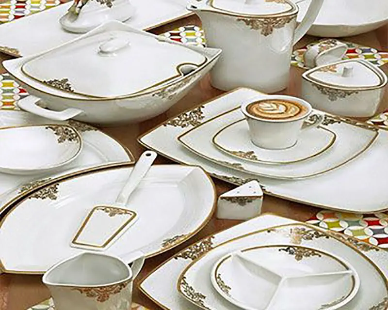 مدل ظروف پذیرایی چینی سفید