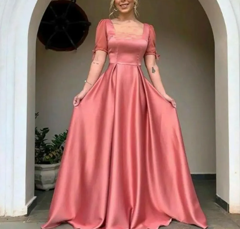 مدل پیراهن مجلسی ساتن زنانه