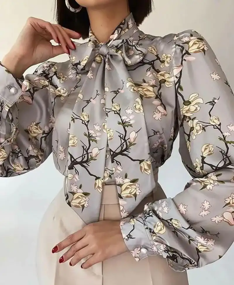 مدل تونیک زنانه یقه کراواتی