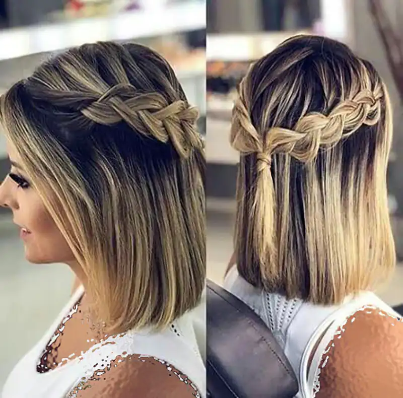 ایده شینیون برای موهای کوتاه