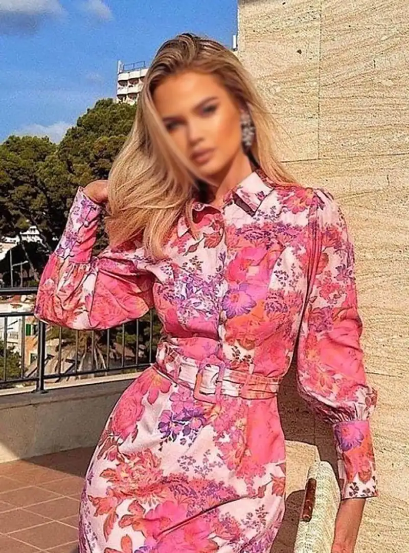 جدیدترین مدل پیراهن نخی گلدار