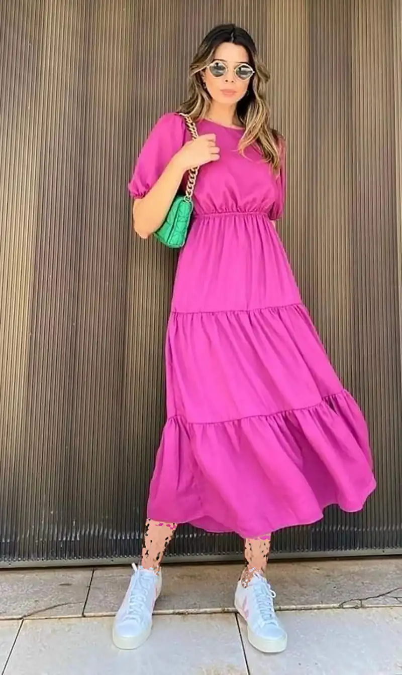 مدل پیراهن طبقه ای زنانه
