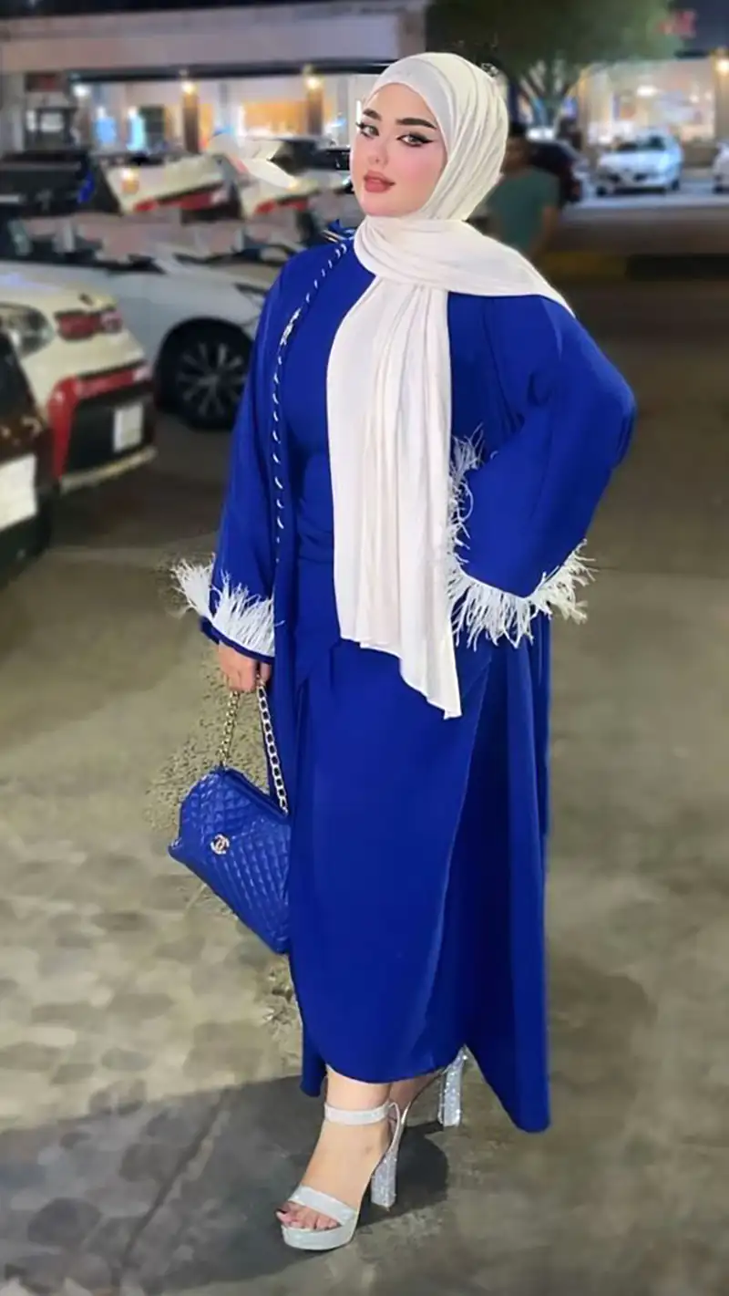 مدل مانتو تابستانی آبی کاربنی
