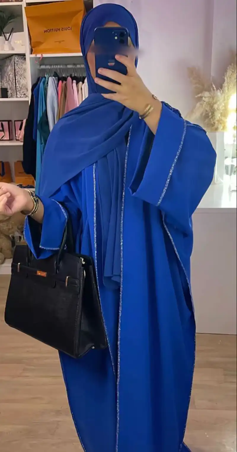 مدل مانتو تابستانی آبی کاربنی