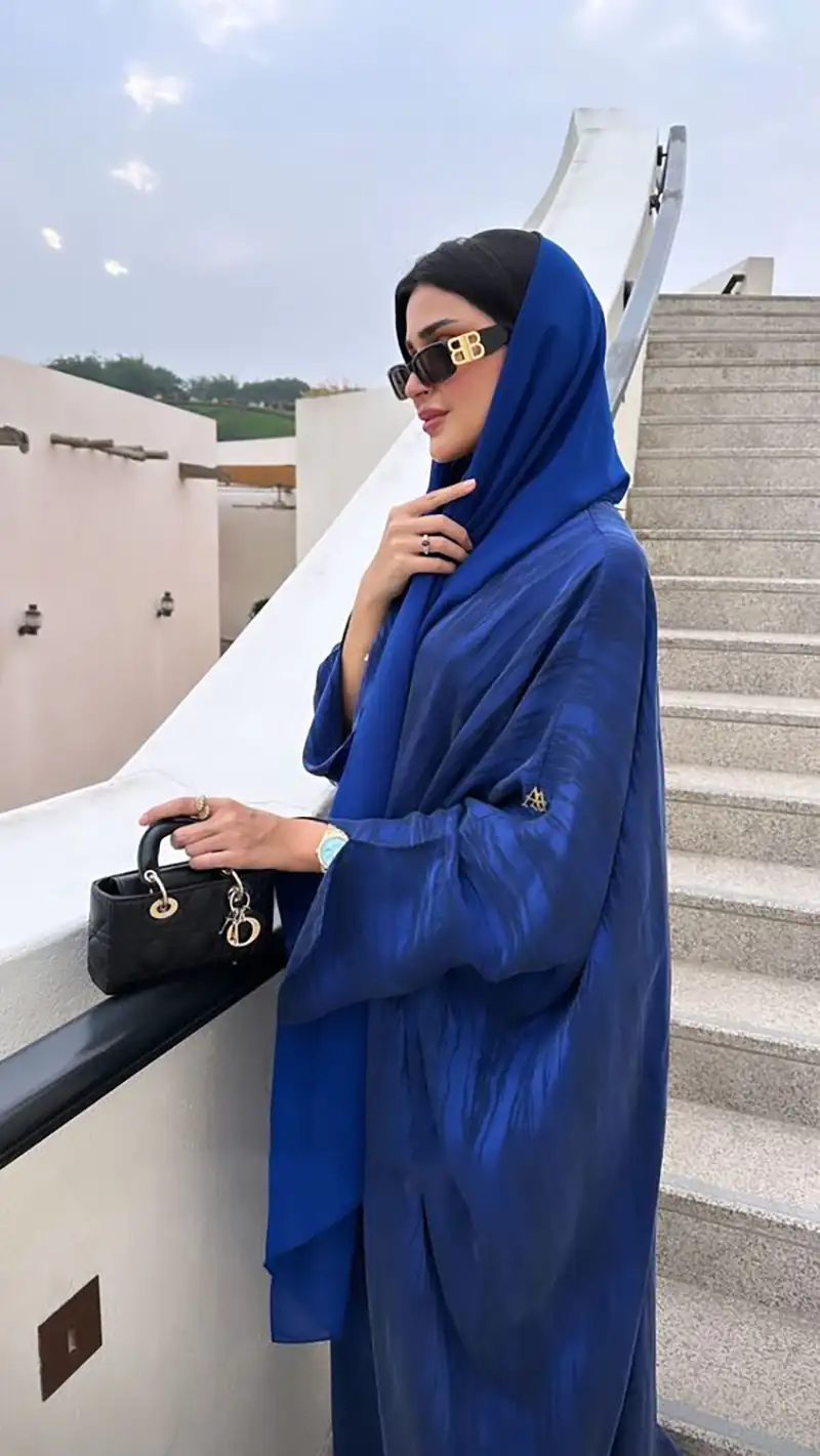 مدل مانتو تابستانی آبی کاربنی