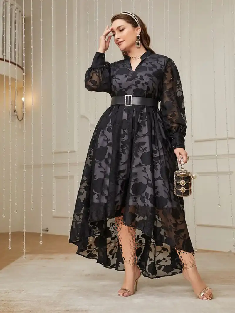 مدل پیراهن زنانه مشکی گیپوری