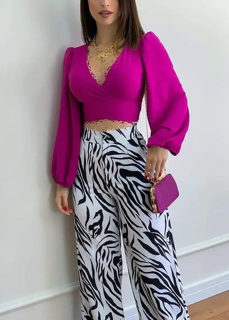 مدل شلوار ترندی طرحدار زنانه
