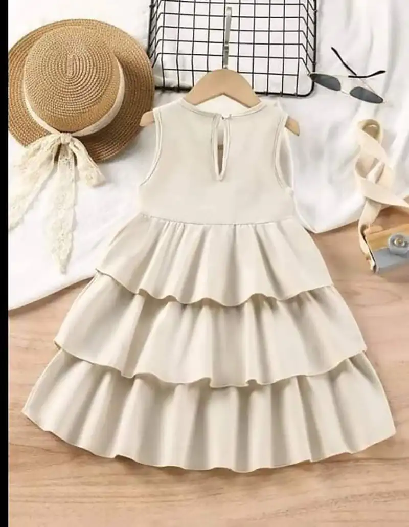 پیراهن چین دار طبقه ای دخترونه