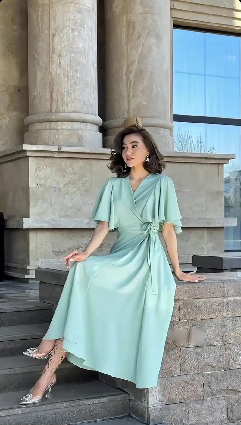 پیراهن ماکسی بلند ساده و شیک