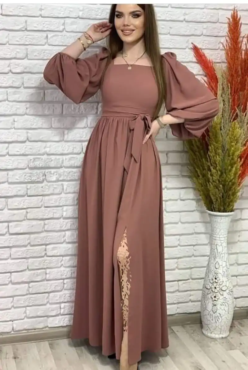 پیراهن ماکسی بلند ساده و شیک