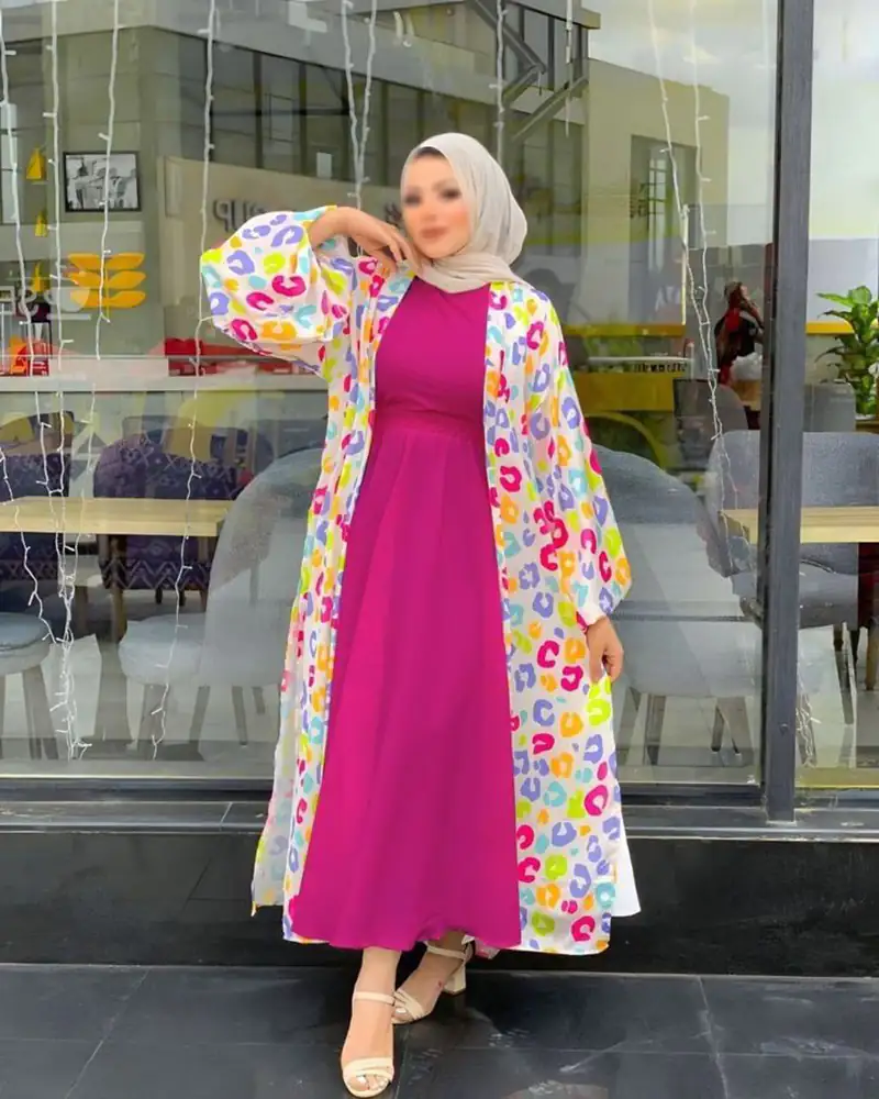 ست عبا و سارافون کرپ زنانه